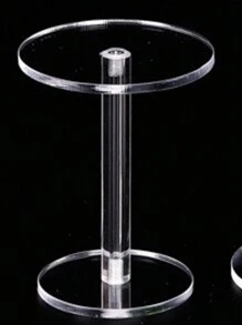 1PC Acrylic Round Display Stand Transparent Action Figure Display Stand Cosmetics Perfume Small Acrylic Display Stand Jewelry Watch Display Stand - Clear - View 13