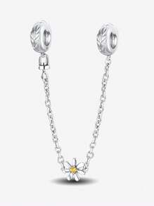 1 pièce Pendentif Charm en argent sterling 925 en forme de lapin, bille convenant aux bracelets, bijoux pour femmes DIY