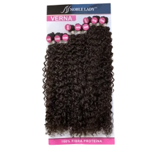 Curly Hair For Interlacing Verna Noble Lady Protein Fiber 75cm - 9 Screens - 320g - Light Brown - View 2
