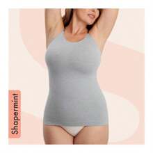 Shapermint Essentials All Day Every Day Scoop Neck Cami - Navy - View 8