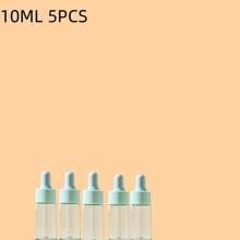 1 Set de 5 piezas de Botellas Cuentagotas de Vidrio, Capacidad de 5ml, 10ml, 15ml y 20ml, Botellas Vacías para Aceites Esenciales, Sueros, Gotas para los Ojos, Rellenables, Artículos Esenciales de Viaje - Multicolor - Ver 14