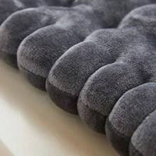 1件饼干形冥想垫、圆形/方形饼干形椅垫和方形椅枕，适用于客厅、阳台、办公室、沙发和瑜伽练习（单件商品，非套装） - 深灰色 - 查看 6