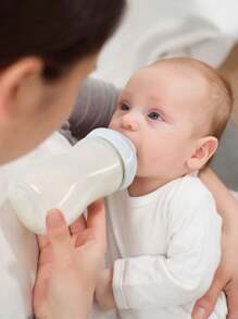 1 件新生儿奶瓶，天然 PP 材质防胀气宽口塑料防震婴儿奶瓶套装