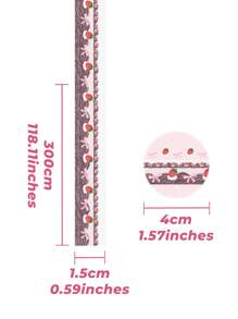 Washi Tape With Fireworks & Flame Pattern, Rolls Of Brown Kraft Paper Sticker, Cute Vintage Style For Winter Scrapbooking