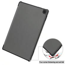 适用于 iPad 的硬边边框保护壳，也适用于 Tab M10 Plus 第三代 M10 TB-328F 606 306 M8 M9 M11 P12 P11、荣耀平板 X9 11.5 英寸、X8a 9 8 V8 X8 T10 X9A、MatePad 11.5 英寸 S SE11、三星 Galaxy TAB S7 S8 S9 S10 A9 A8 A7 - 灰色 - 查看 8