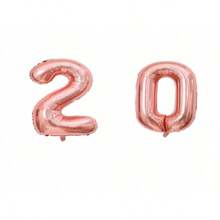 2 件 32 英寸 10 11 12 13 14 15 16 17 18 19 气球玫瑰金银色 10 岁 11 岁 12 岁 13 岁 14 岁 15 岁生日派对装饰气球，返校情人节 - 玫瑰金 - 查看 30