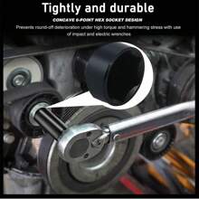 20PCS Deep Impact Socket Set 1/2 Inch Drive Metric 8 - 32mm Heavy Duty 6 Point Impact Socket - 黑色 - 查看 7