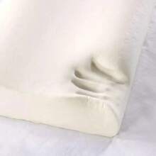 Almohada de fibra de bambú de 50*30cm, almohada de espuma viscoelástica de rebote lento, cuidado de la salud, almohada de espuma viscoelástica, almohadas ortopédicas, soporte para alivio de cuello - Blanco1 - Ver 5