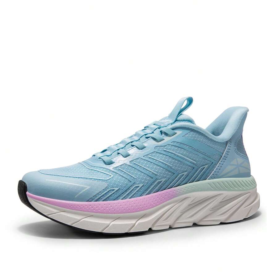 Women's Slip On Walking Shoes Running Comfortable Tennis Breathable Non Slip Athletic Gym Workout Cross Training Sneakers - Màu xanh nhạt - Xem 1