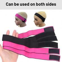 1Pc Lace Melting Bands With Ear Protection Pads Hair Elastic Band For Wigs Headband Edge Laying Scarf Edge Wraps For Fixed Lace Wigs Elastic Headband - Multicolor - View 9