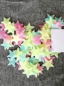 100 piezas Pegatinas de pared con estrellas luminosas 3D que brillan en la oscuridad para decorar dormitorios, salas de estar, comedores, baños, decoración del hogar