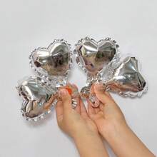 50 Pcs 5-Inch Red Heart Shaped Balloons, Valentine's Day, Wedding, Party, Birthday, Engagement, Photography Prop - 5 Inch Love Heart - View 4