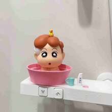 CRAYON SHINCHAN 1pc Bathing Kui Crayon Shin Chan Handmade Nohara Shinnosuke Cute Anime Doll Desktop Decoration Bathing Set - Multicolor - View 4