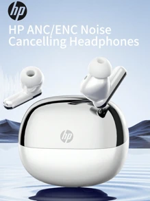 HP H23C Wireless Earbuds, Noise Cancelling Wireless Headphones, High-Definition Audio, ANC/ENC Active/Passive Noise Cancellation, Compatible With IOS And Android, Premium Gift Choice - White - View 10