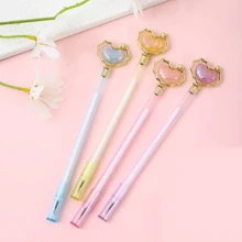 3pcs -20pcs Creative Heart And Star Bead Assorted Color Neutral Pen Cute Highly Attractive Shape Gel Pen, Signature Pen, 0.5mm Black Ink, Back To School, School Supplies, Kawaii Stationery, Perfect For Valentine's Day ,Business, Office, Special Occasions, Weddings & Christmas Gifts