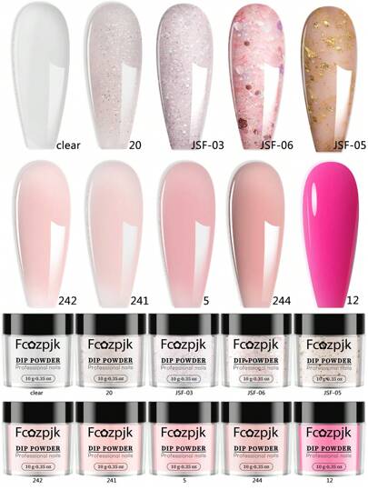 Fashion Acrylic Dip Powder Nail For Beginners - Fast-Drying Colored Floral Nail Extension, Home Salon Manicure Design DIY, Y2K Style Nail Art Supplies For Women & Nail Artists 10g