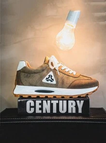 新款低帮系带休闲鞋，百搭厚底运动鞋，皮革鞋面，时尚，适合青少年男孩，极具吸引力的校园运动休闲鞋