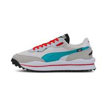 [373381-04] Mens Puma STYLE RIDER 'NEO ARCHIVE - WHITE GREY VIOLET' - Multicolor - View 2