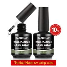 8.5ml/10ml/15ml Clear Base Coat & Top Coat Peel Off Gel Rubber Base Coat Set, UV Light Curing Is Required, And The Long-Lasting Gel Nail Set , Used For DIY Home Salon Manicure Or Gifts For Women Nail Polish. - 無色 - 查看 15