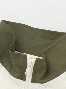 Balabala Boys' Sporty Jacket, High-Neck Spring Outerwear - White - View 3