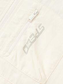 Balabala Boys' Sporty Jacket, High-Neck Spring Outerwear - White - View 4