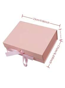 1 Stück personalisierte Geschenkbox für Brautjungfern - stilvolle Papier Vorschlagsgeschenkbox, geeignet als Hochzeitsparty Geschenk, Geburtstagsgeschenk - in Weiß, Schwarz, Pink erhältlich