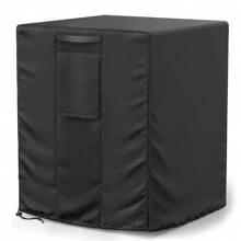 Heavy Duty Air Conditioner Cover Central AC Outdoor Waterproof Protector Square 24 X 24 X 30 Inches - Black - View 8