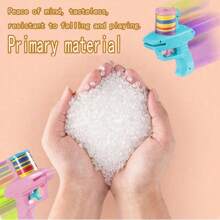 萝卜枪射击飞盘玩具软弹丸泡沫飞盘发射器枪飞行射击手枪儿童户外玩具，圣诞节礼物，复活节礼物，感恩节礼物 - 彩色 - 查看 7