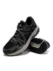 baasploa New Men's Running Shoes Outdoor Casual Lightweight Mesh Ventilation Sneakers Men's Cushioned Vintage Sports Shoes Brand Men's Shoes