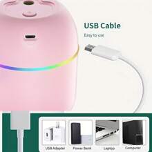 1 pieza Difusor de aroma con función humidificadora alimentado por USB, adecuado para dormitorio, sala de estar, escritorio de oficina, coche, difusor de aroma de coche de colores afortunados con función de pulverización de niebla por USB, humidificador de aroma - Multicolor - Ver 12