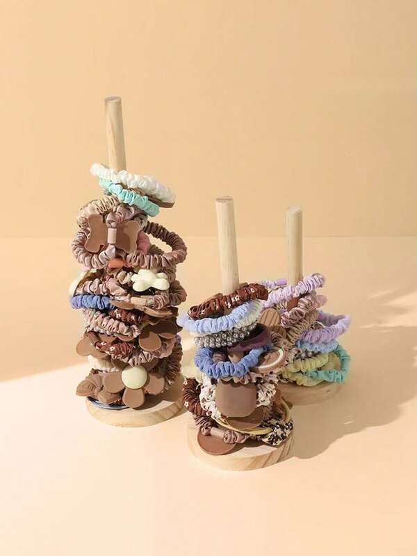 1 Stück Holz Haarband/Schmuck Ständer, Mehrzweck Aufbewahrungsorganizer für Schlafzimmer und Wohnzimmer