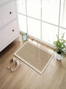 1 Piece Of Beige Sisal Velvet Printed Door Mat Kitchen Floor Mat, Anti Slip And Stain Resistant, Suitable For Home Room Decor, Living Room, Bathroom, Bedroom Rug, Area Rug And Outdoor Carpet, Made Of Polyester Fiber Material, Easy To Clean And Machine Washable, Suitable For All Seasons And Holidays. - Màu nâu  Mocha - Xem 4