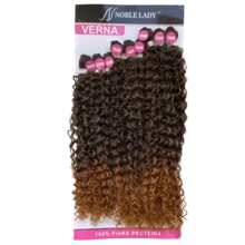 Curly Hair For Interlacing Verna Noble Lady Protein Fiber 75cm - 9 Screens - 320g - Beige Ombre - View 2