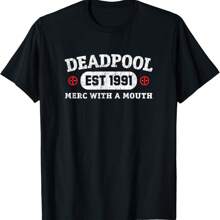Deadpool Merc With A Mouth Est 1991 T-Shirt - màu đen - Xem 1
