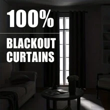 4panels,100%Blackout Modern Minimalist Bedroom Curtains, Top Loop Suspension, Solid Color Polyester Fabric, Laminated Lining, Suitable For Bedroom, Living Room, Office, Kitchen, Dining Room, Garden, Holiday Home Decoration - Grey - View 11