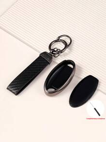 3-Piece Set: Nissan Dedicated TPU Soft Protective Case + Leather Keychain + Screwdriver, Suitable For Nissan Smart 4-Button Car Keyfob Protector - Multicolor - View 3
