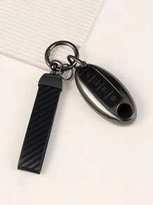 3-Piece Set: Nissan Dedicated TPU Soft Protective Case + Leather Keychain + Screwdriver, Suitable For Nissan Smart 4-Button Car Keyfob Protector - Multicolor - View 5