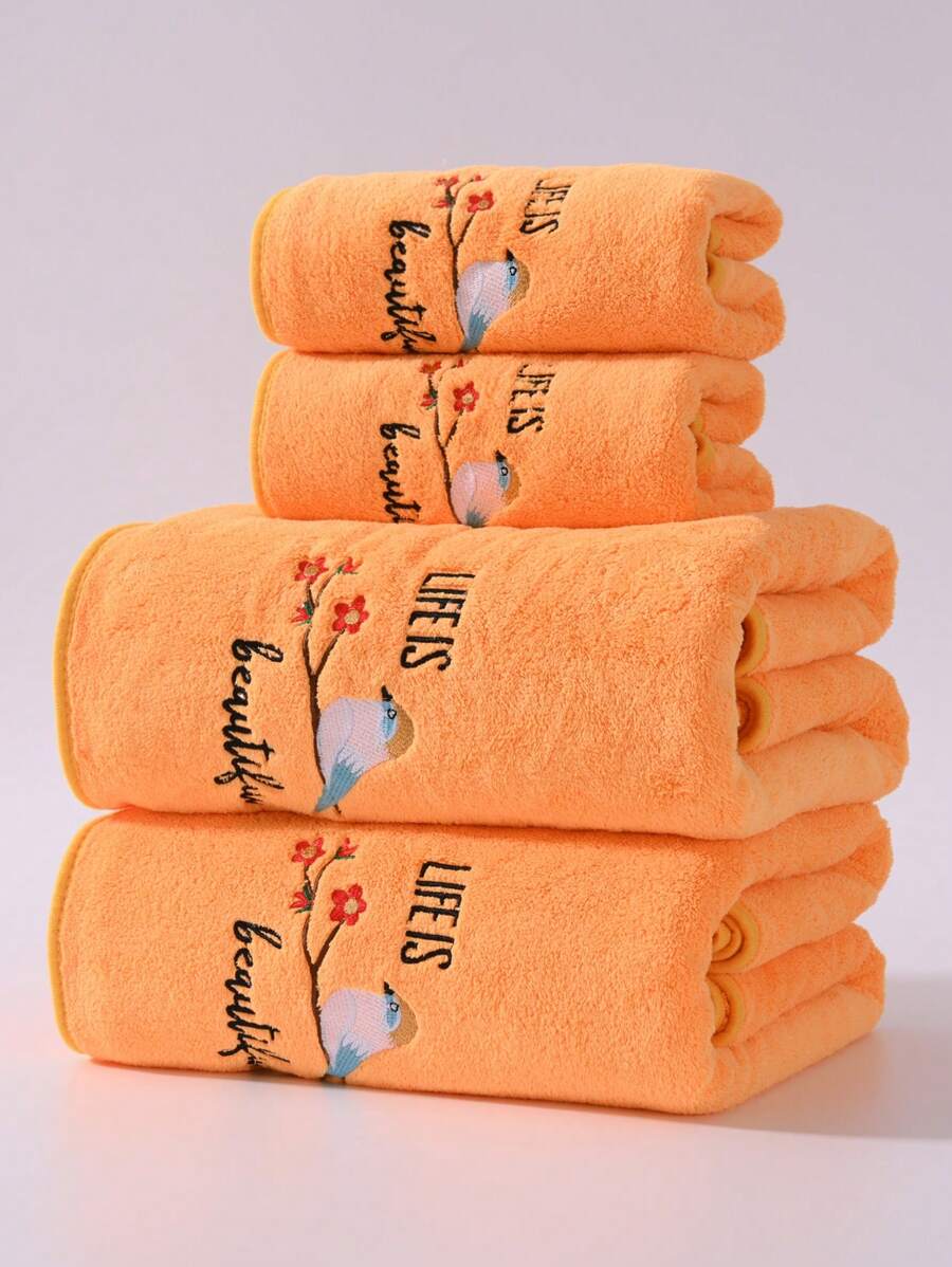 Khăn tắm trang trí phòng tắm bằng vải lông san hô thêu hình chim ác là mùa xuân, kiểu dáng đồng quê, mềm mại, thấm hút tốt, không rụng lông, phù hợp cho cả nam và nữ, thích hợp sử dụng tại nhà, bãi biển, hồ bơi, tắm rửa. Có sẵn kích thước khăn (70*140cm) hoặc khăn tắm cỡ lớn (90*170cm). Quà tặng Valentine cho nữ, quà sinh nhật cho bạn trai/bạn gái, trang trí mùa thu, quà tựu trường, dùng cho tiệm làm đẹp, phòng tắm gia đình, khăn tắm cho tiệm làm đẹp, khách sạn, thể thao, đồ dùng thiết yếu tại nhà, khăn tắm, chăm sóc da. - Màu vàng - Xem 1