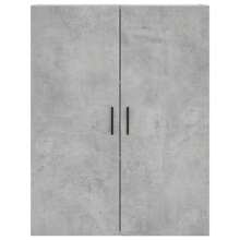 Wall Mounted Storage Cabinets Set Of Two Concrete Grey 69.4x90 Cm Stylish Modern Design For Home Or Office Organization - Grey - View 5