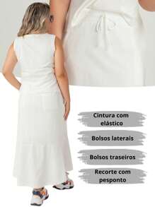 Maria do Luxo Women Two-Piece Outfits - White - View 6