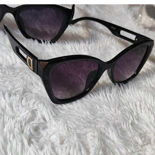 Óculos de sol Feminino Gatinho Puxadinho Casual com proteção UV