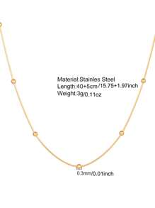 Luxury Double Layer Mini Ball Chain Pendant Necklace For Women, Fashion European And American Style Clavicle Chain