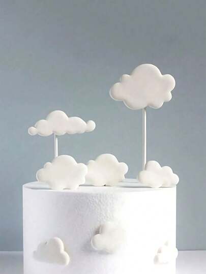 24 piezas Decoraciones para pastel en forma de nube blanca, insertos de espuma 3D para pastel, adecuados para el Día del Padre, fiesta de cumpleaños, celebración de inauguración, eventos de fiesta, decoración de regalos, Navidad, Día de la Madre, boda y celebración de Año Nuevo, decoración de pasteles para fiestas, decoración de fiesta colorida, palitos de fiesta, suministros para fiesta de cumpleaños, regalos, despedida de soltera, fiesta de graduación, baby shower, fiesta de soltera, recuerdos de boda, obsequios para invitados de boda