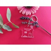 Valentine's Day Exquisite Gifts -1PC Our First Home Personalized Engraved Key Chain Congratulations New Owners Gift For Her For Him New Home Warming His & Hers Keyring Homeowner