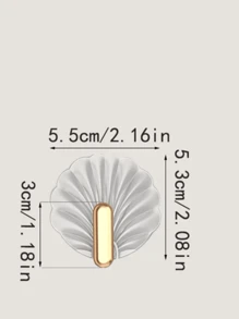2/4 piezas Ganchos con forma de concha, ganchos adhesivos, ganchos de pared autoadhesivos impermeables, perfectos para colgar toallas, llaves, abrigos en cocina, baño, dormitorio