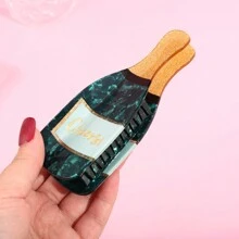 1 Piece Personalised Acetate Whiskey Spritz Champagne Hair Claw Clip Holiday Gift Hair Clips Hair Jaw Clip Hair Clamps Hair Clutch Hair Catcher Clip Fall Winter Hair Accessories For Women For Vacation Outfits Woman