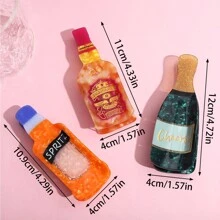 1 Piece Personalised Acetate Whiskey Spritz Champagne Hair Claw Clip Holiday Gift Hair Clips Hair Jaw Clip Hair Clamps Hair Clutch Hair Catcher Clip Fall Winter Hair Accessories For Women For Vacation Outfits Woman