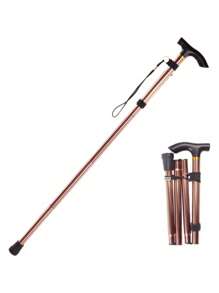 1 件轻质铝合金折叠登山杖，户外徒步手杖 - 彩色 - 查看 12