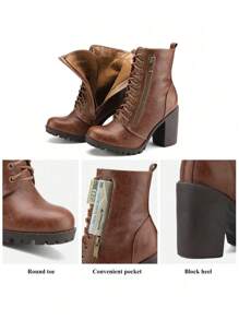Stivaletti e ankle boot da donna - Castano - Visualizzare 4