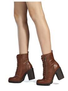 Stivaletti e ankle boot da donna - Castano - Visualizzare 7